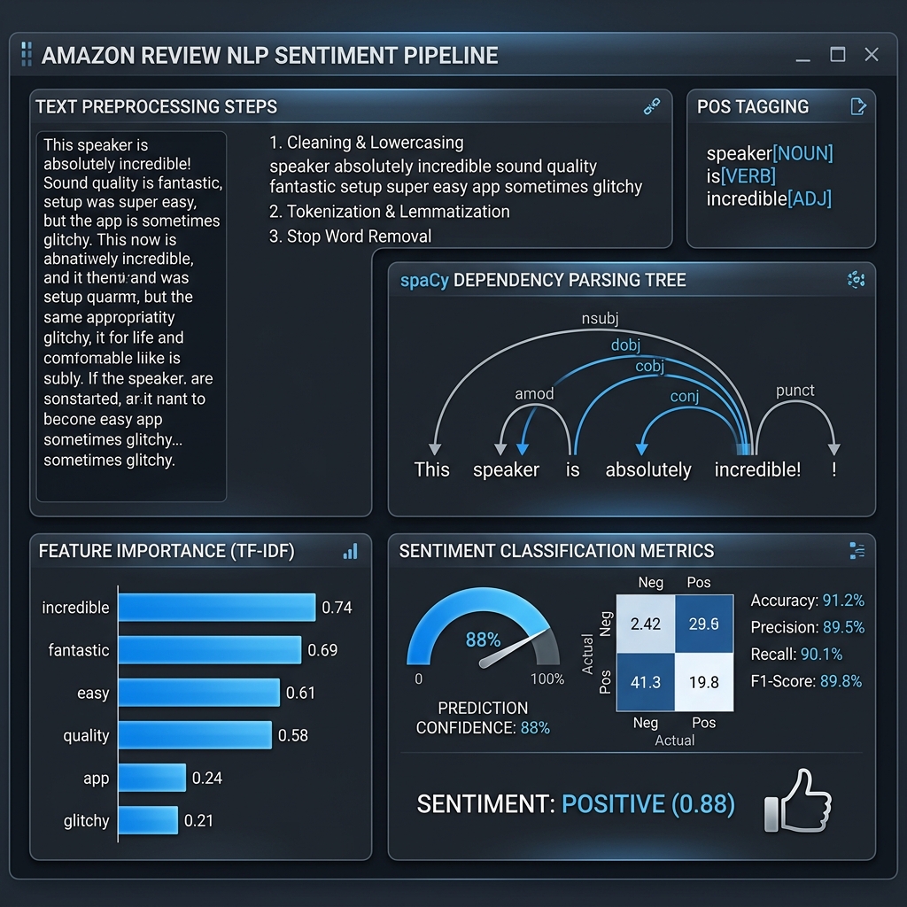 Amazon Product Review NLP Pipeline